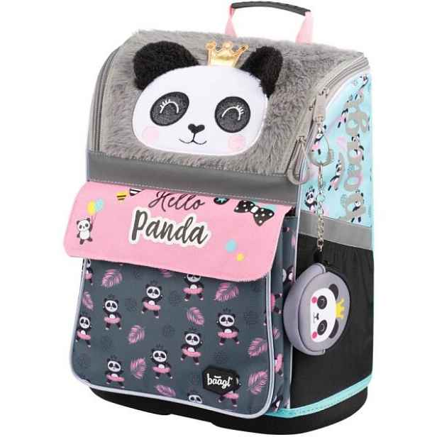 BAAGL ZIPPY PANDA Školní aktovka, mix
