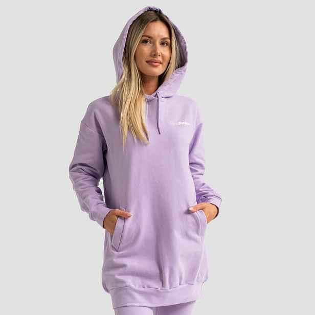 GymBeam Dámská Longline mikina Limitless Lavender