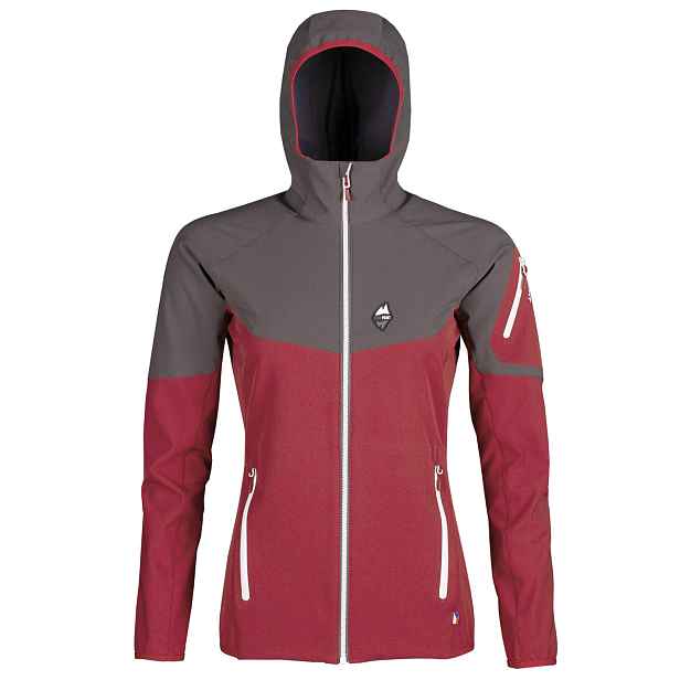 High point Atom Lady Hoody , brich /iron gate Dámská softshellová bunda