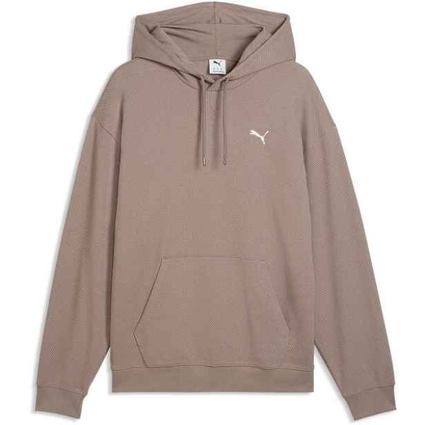Puma ESSENTIALS ELEVATED RELAXED HOODIE Pánská mikina