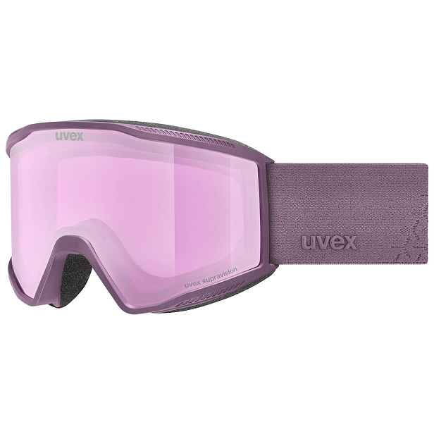 Lyžařské brýle Uvex Blast FM - Plum matt on -clear S2