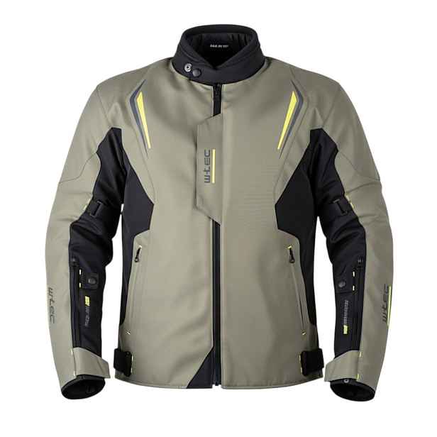Touringová moto bunda W-TEC Karmal černo-olivově