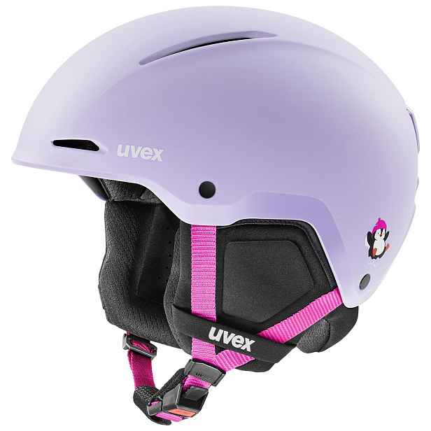 Dětská lyžařská přilba Uvex Minimo style - Lavender penguin Velikost: -52