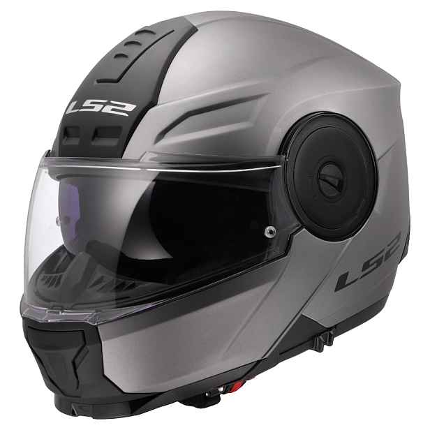 Výklopná moto přilba LS2 FF902 Scope II Solid Matt Titanium (53-54)