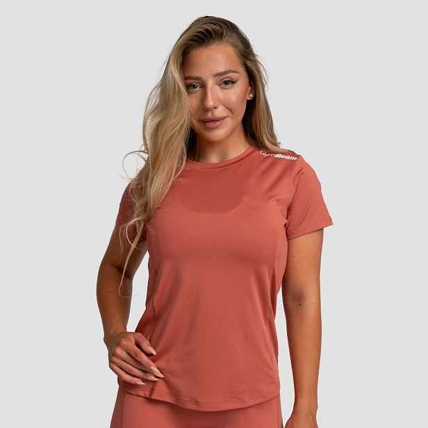 GymBeam Dámské sportovní tričko Limitless Cinnamon