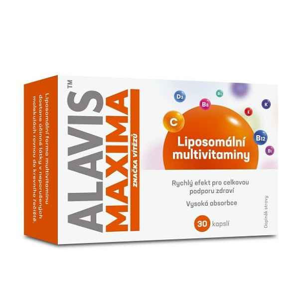 ALAVIS MAXIMA LIPOSOMÁLNÍ MULTIVITAMINY 30 KAPSLÍ Multivitaminový doplněk
