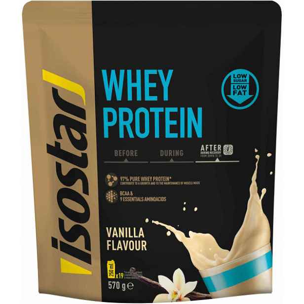 Isostar WHEY PROTEIN 570 G VANILKA Prášek pro přípravu proteinového nápoje s obsahem BCAA , G