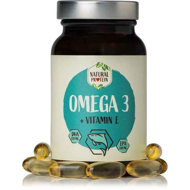 NATURAL PROTEIN OMEGA 3+VITAMIN E 60 KAPSLÍ Vitamínový doplněk