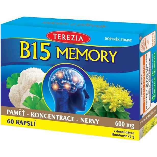 TEREZIA B15 MEMORY 60 CAPS Paměť a koncentrace