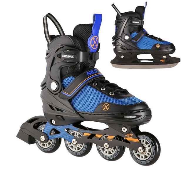 Brusle NILS Extreme NH18188A 2v1 černo- S(29-33)