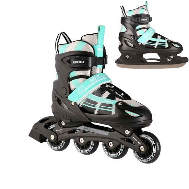 Brusle NILS Extreme NH18366A 2v1 černo- S(31-34)