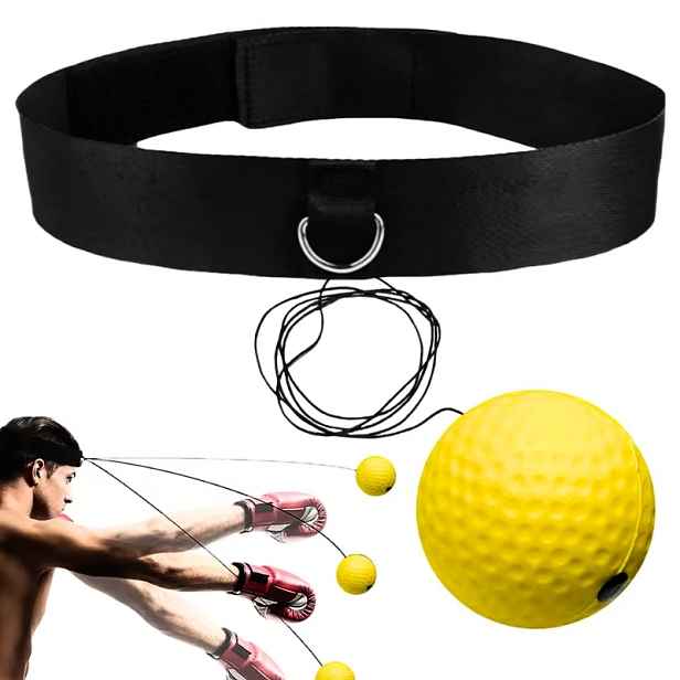 Reflexní boxovací míček na hlavu inSPORTline Respell Light 18g s čelenkou