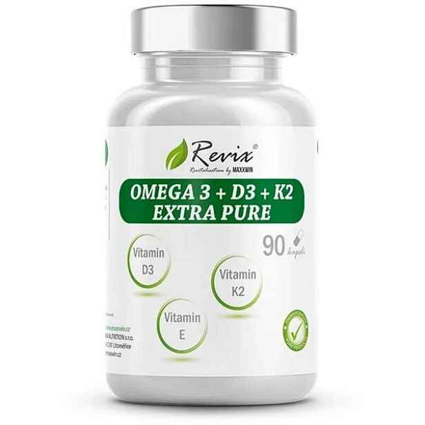 Revix OMEGA 3 + D3 K2 E 90 KAPSLÍ Omega mastné kyseliny