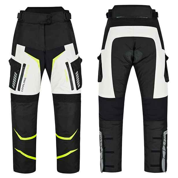 Dámské moto kalhoty W-TEC Warao Lady -fluo