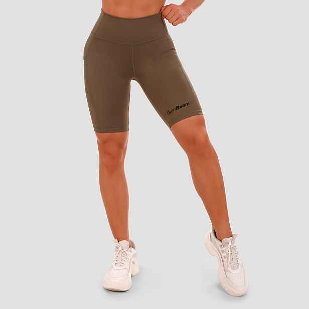 GymBeam Dámské šortky Biker olive