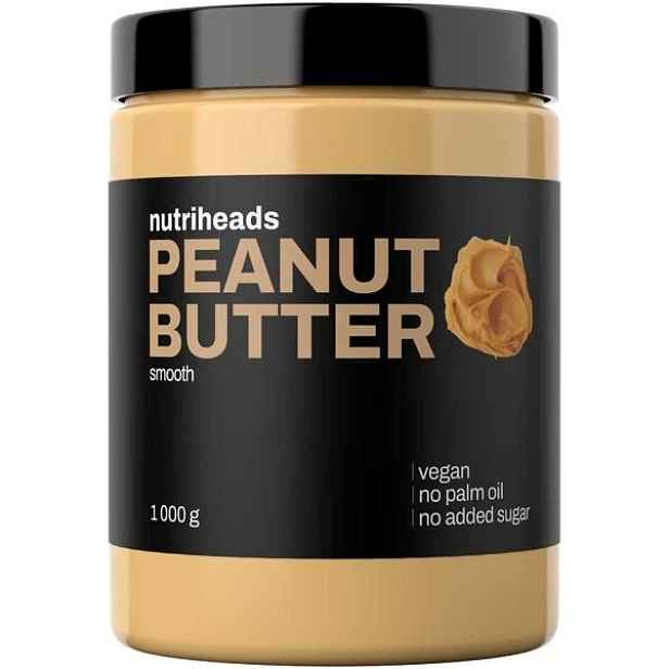 NUTRIHEADS PEANUT BUTTER SMOOTH 1 KG Arašídové máslo , KG