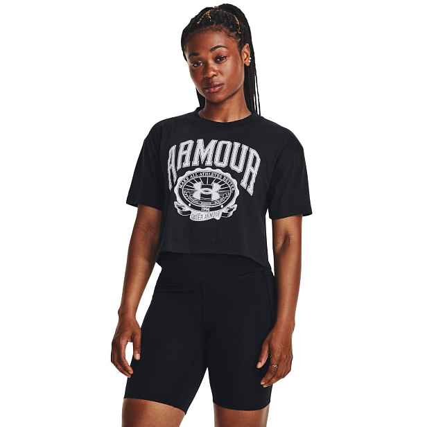 Under Armour Triko Collegiate Crest Crop SS