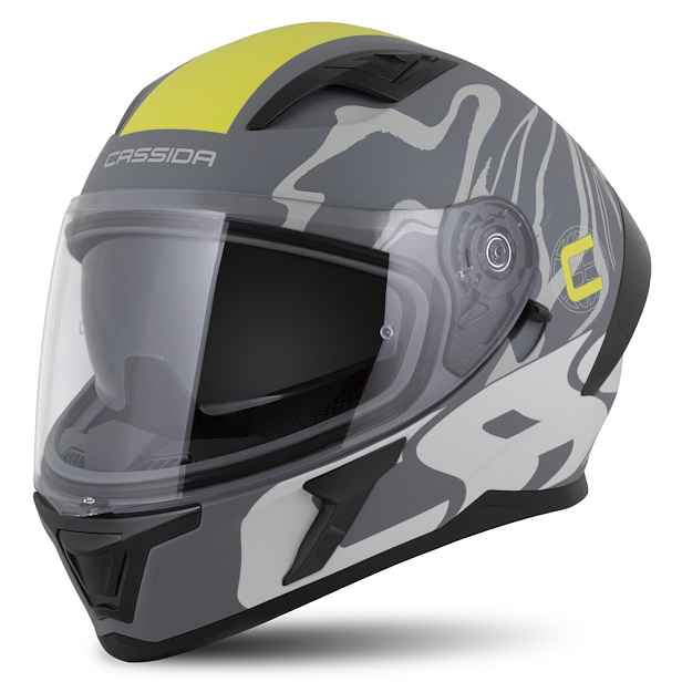 Moto přilba Cassida Orbit Multivers matná / fluo/ (53-54)