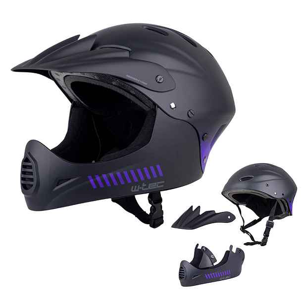 Downhill přilba W-TEC Campanero Noir ( -54)