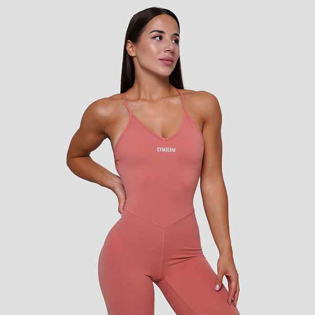 GymBeam Dámský overal FIT Salmon