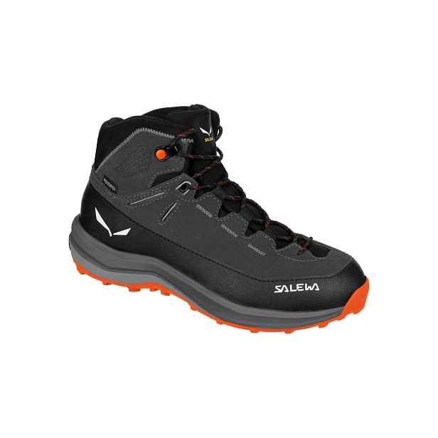 Salewa JR MTN TRAINER 2 MID PTX , Onyx/Alloy Dětské trekové boty