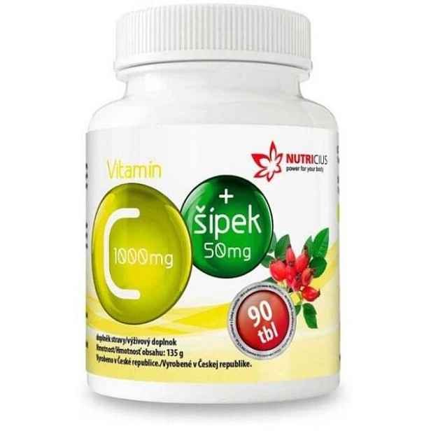 NUTRICIUS VITAMÍN C + ŠÍPEK Doplněk stravy