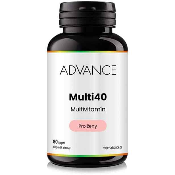 ADVANCE NUTRACEUTICS MULTI40 PRO ŽENY 90 KAPSLÍ - MULTIVITAMÍN Multivitamín pro ženy