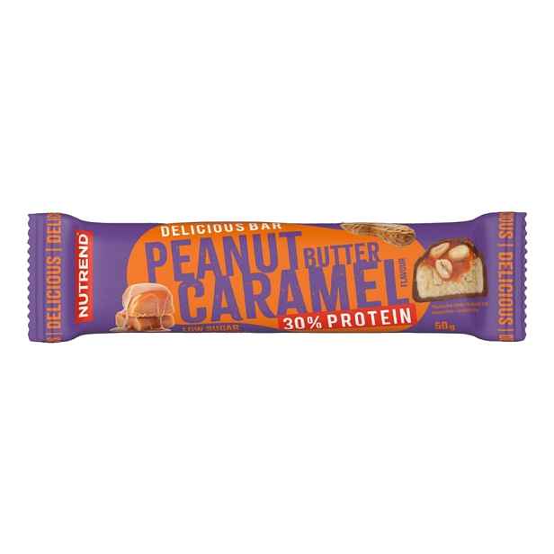 Proteinová tyčinka Nutrend Delicious Bar 50g arašídové máslo+karamel