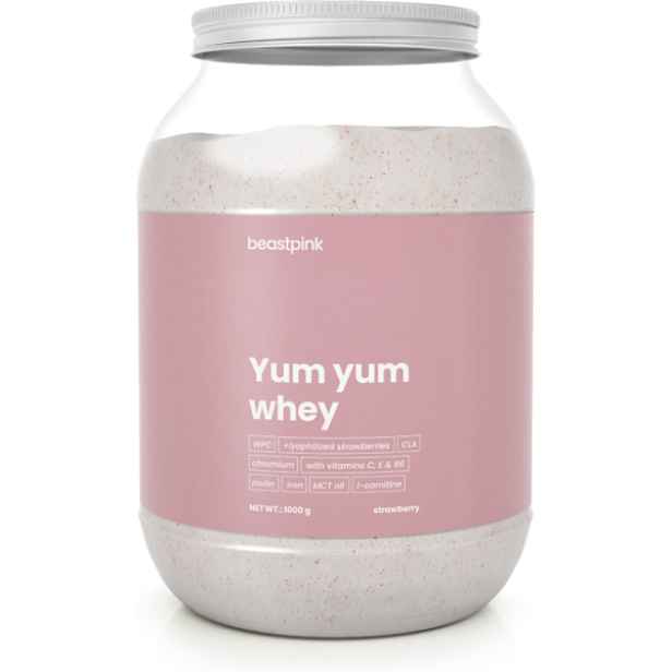 GymBeam YUM YUM WHEY PROTEIN 1 KG Protein pro ženy , KG