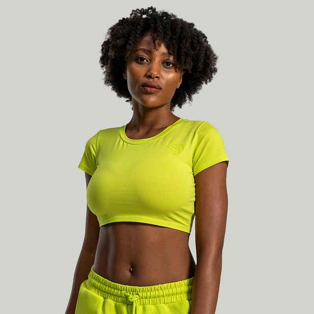 STRIX Dámské triko Essential CropTop Chartreuse