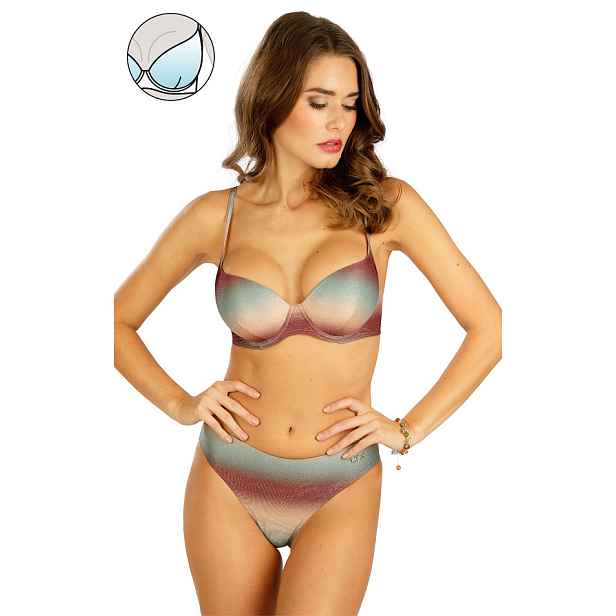 Plavková podprsenka s košíčky push up 6d064 litex