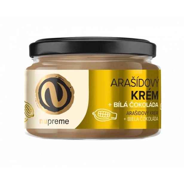 NUPREME ARAŠÍDOVÝ KRÉM + ČOKOLÁDA Arašídový krém s bílou čokoládou