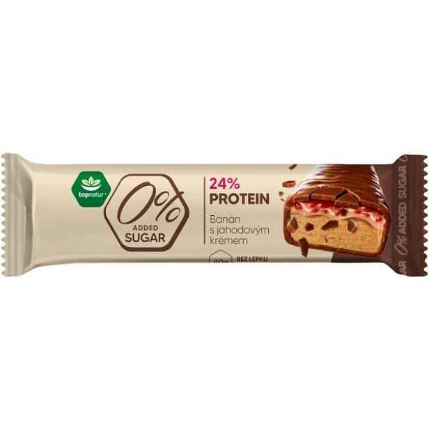 TOPNATUR 0 % SUGAR PROTEIN G BANÁN Proteinová tyčinka , G
