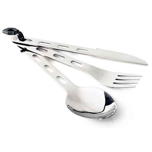 GSI Outdoors GLACIER STAINLESS 3 PCS RING CUTLERY Sada příborů