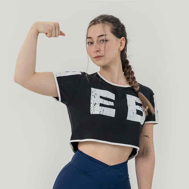 NEBBIA Dámské triko Oversized Crop Top Game On
