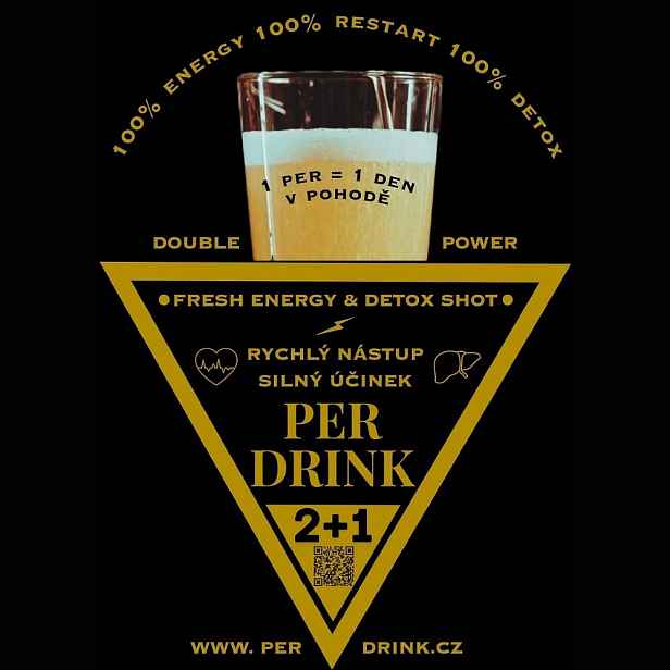 Šumivý nápoj Per Drink 3x4g s vitaminy a rostlinnými extrakty