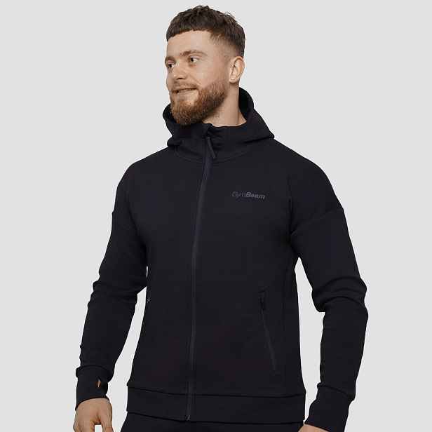 GymBeam Mikina se zipem Agile Onyx