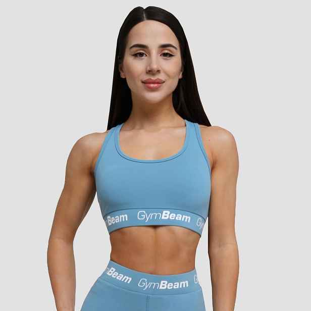 GymBeam Sportovní podprsenka Simple Steel