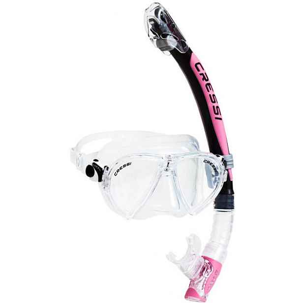 Cressi OCEAN KAPPA DRY Potápěčský set, transparentní