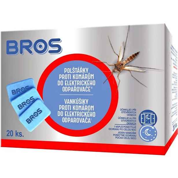 BROS PILLOWS 20 Polštářky proti komárům do elektrického odpařovače, dummy