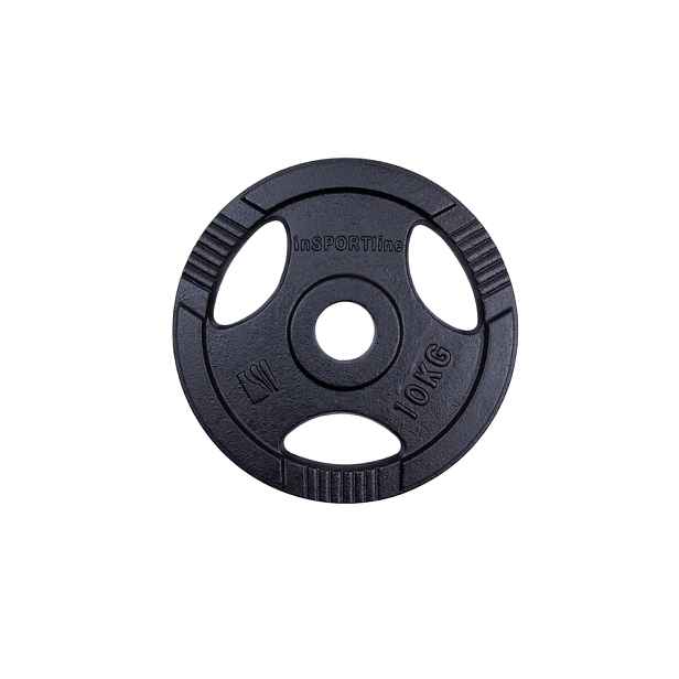 Litinový olympijský kotouč inSPORTline Hamerton 10 kg 50 mm