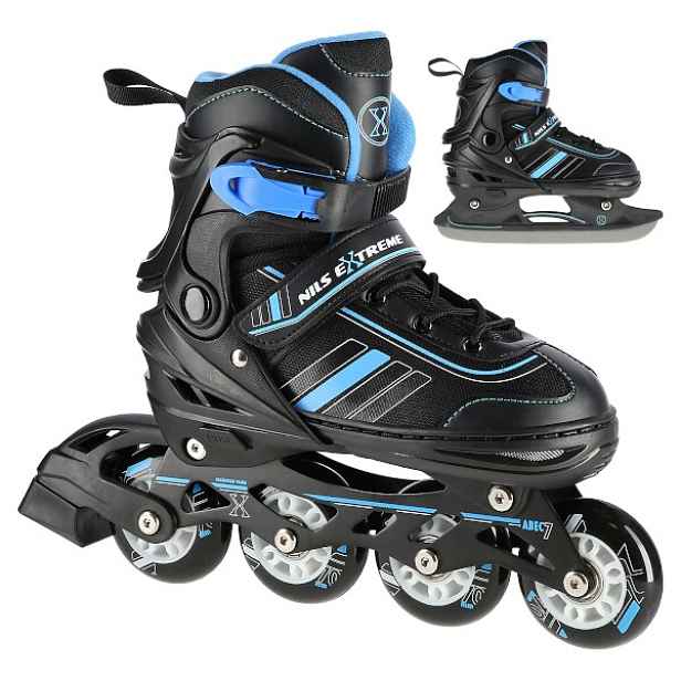 Brusle NILS Extreme NH18191 2v1 černo- S(29-33)