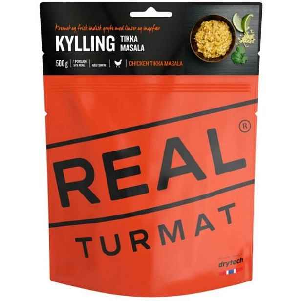 REAL TURMAT KUŘECÍ TIKKA MASALA Cestovní a expediční strava, dummy