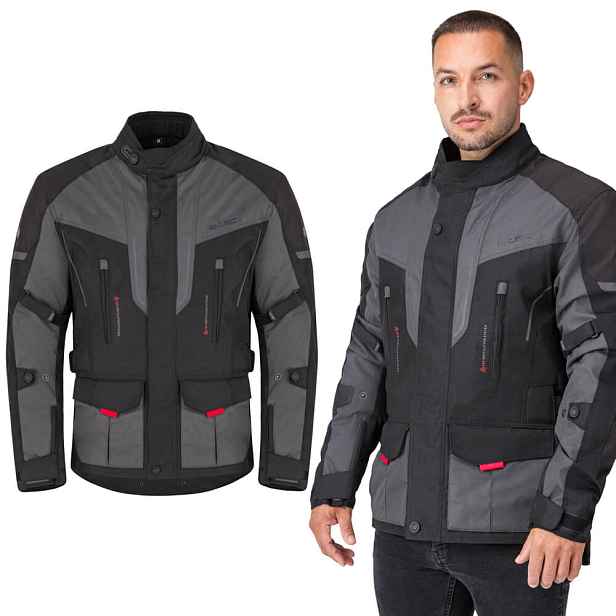 Pánská moto bunda W-TEC Xeniaq CE černo