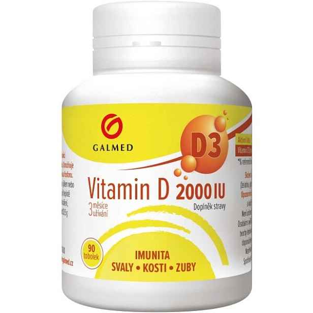 GALMED VITAMIN D 2000 IU TOB.90 Podpora imunity