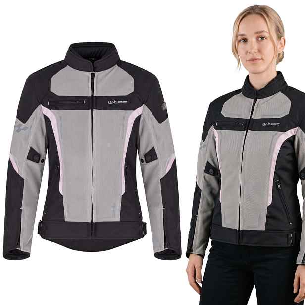 Letní dámská moto bunda W-TEC Mirelia černo-šedo