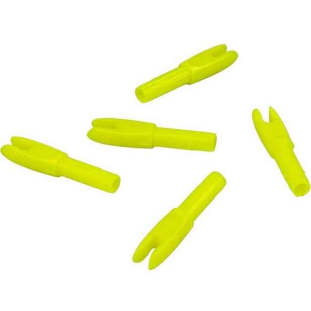 YATE DISPORT 12 KS Koncovky na šípy, reflexní neon