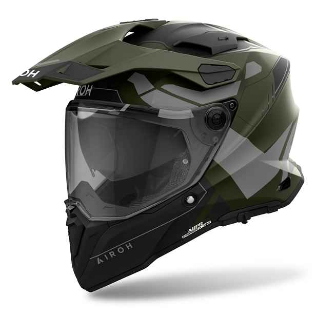 Moto přilba Airoh Commander 2 Reveal matná military (53-54)