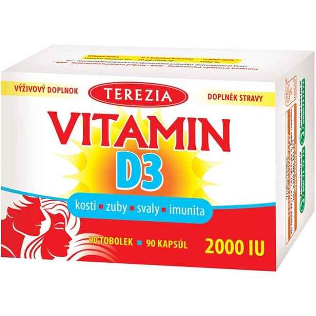 TEREZIA VITAMIN D3 2000 IU 90 TOBOLEK Vitamínový doplněk