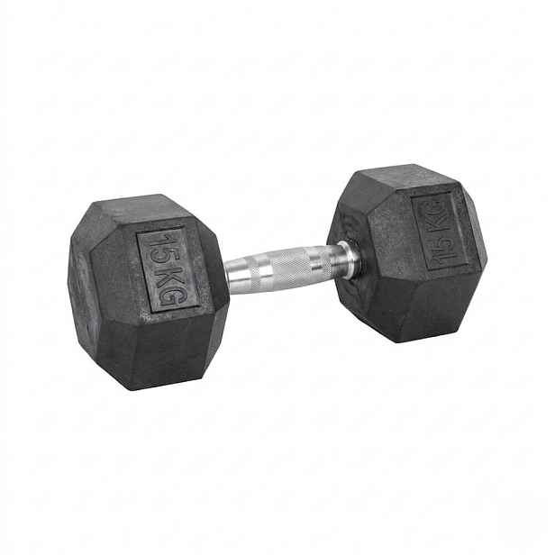 Šestihranná činka inSPORTline Hexsteel 15 kg